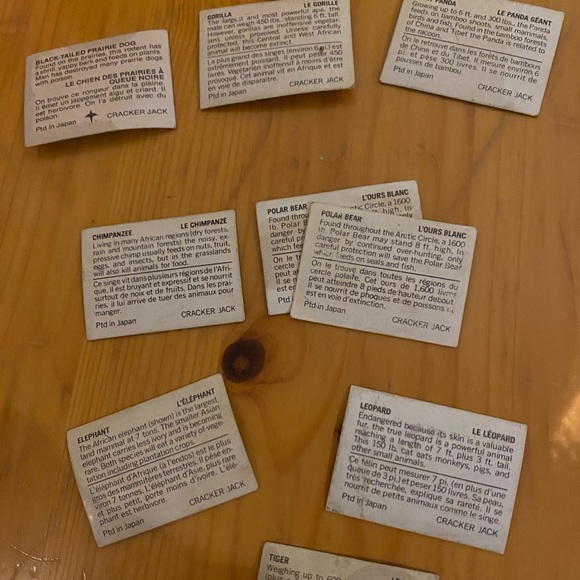 Vintage 70’s Crackerjack 3D Lenticular Animal Card Set in Wallet - 17 of 18! - Picture 5 of 7